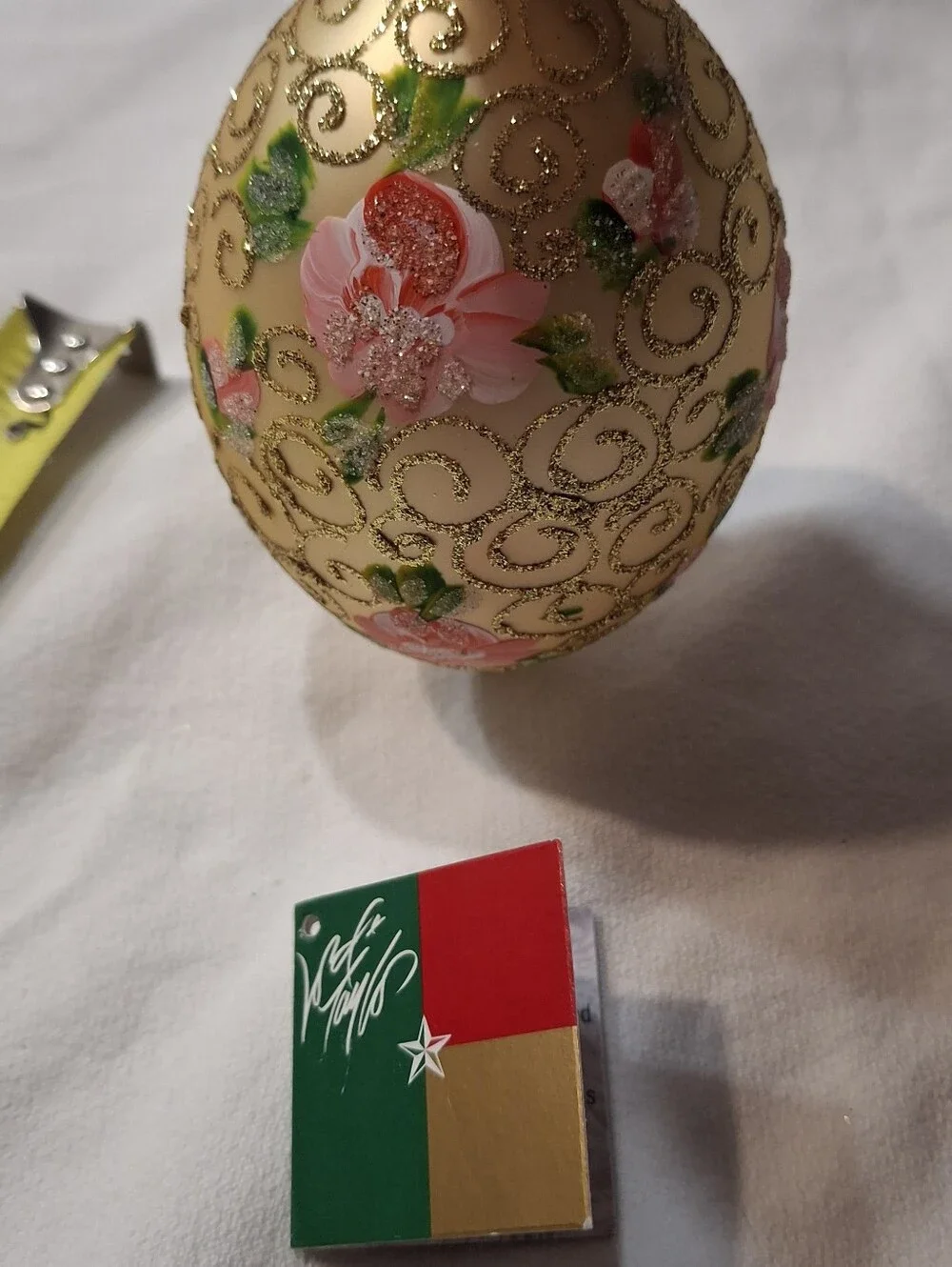 Vintage Christmas Glass Romanian Ornament
